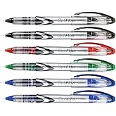 Staples Pack of 6 needle point Optiflow pens - red, green, blue and black