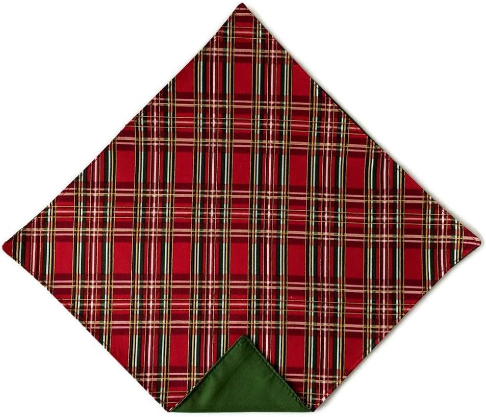 Holiday Bow Ties Mens Holiday Handkerchief Plaid Gold Metallic Pocket Square