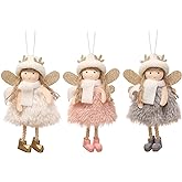 3pcs Christmas Angel Doll Decoration, Christmas Tree Hanging Ornaments, Thanksgiving Day Birthday Gifts, Fairy Presents, Tree Hanging Pendant, Home Party Ornament, Gift Toys for Kids