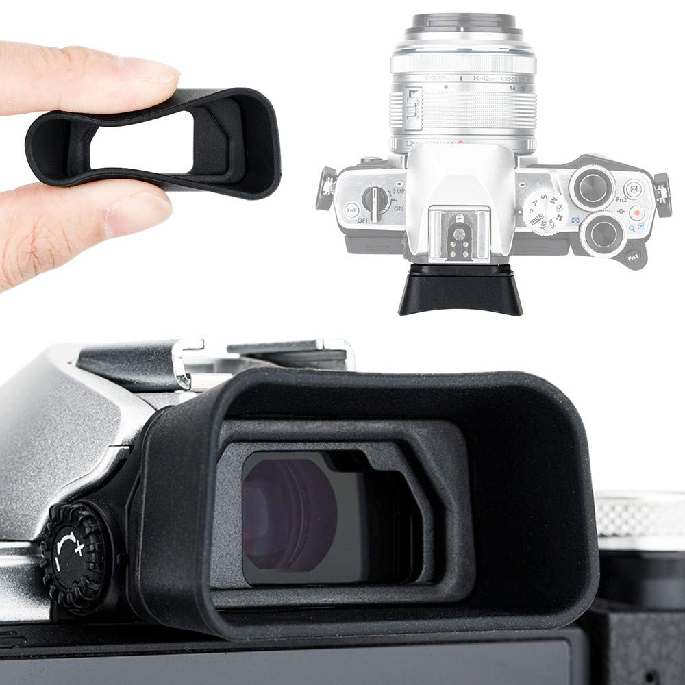 KIWIFOTOS Camera Eyecup Eyepiece for Olympus OM SYSTEM OM-5 Mark II, OM-3, OM-D E-M10 Mark III, E-M10 Mark II, E-M5 Mark III, E-M5 Mark II Replaces Olympus EP-15 EP-16 Standard Eye Cup โ image 1