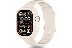 KEEBOWZ Silicone Bands Bumper Case Compatible with Apple Watch Band 38mm 40mm 41mm 42mm 44mm 45mm 46mm 49mm Women Men, Sport Strap Protective Cover Wristband for iWatch Ultra Series 11 10 9 8 SE 7 6 5 4 3 2 1