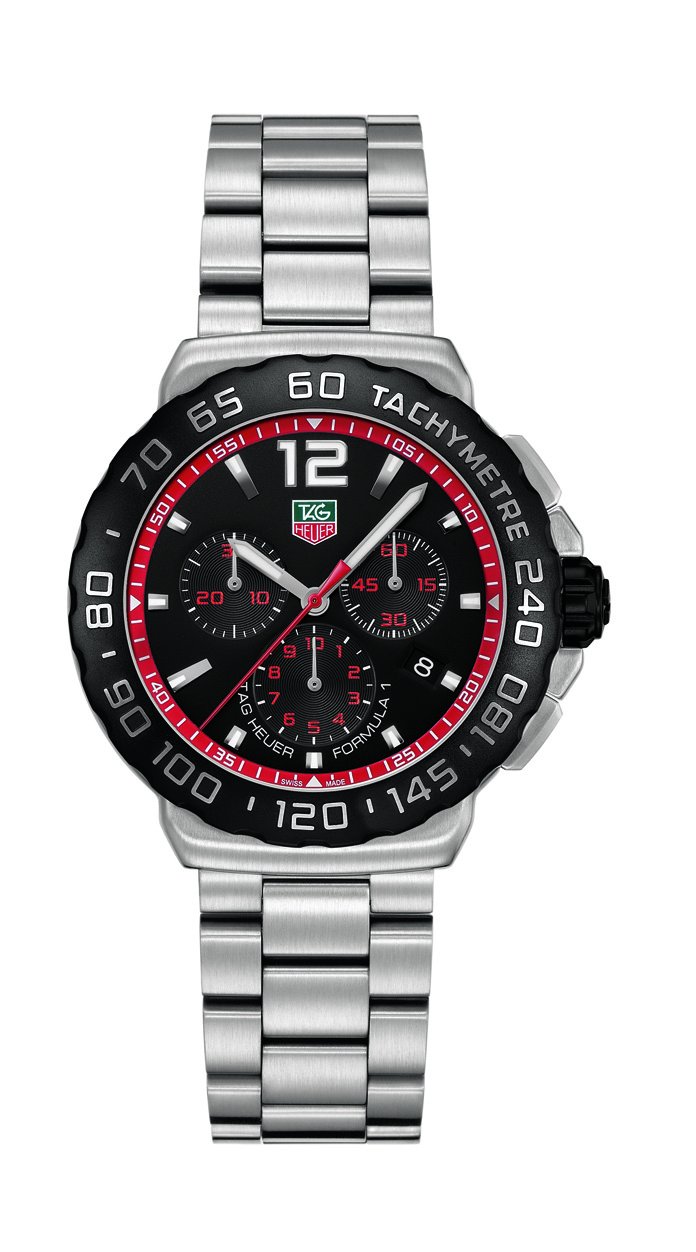 Black Dial Stainless Steel Watch 