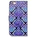 Bcov iPhone 6S Case,iPhone 6 Case, Bfun Packing Vintage Blue Purple Flower Wallet Leather Cover Case for iPhone 6 6S