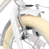 Glerc 12 Inch Kids Bike for Girls 3 4 5 Years Basket Bell Stabilisers White view 9