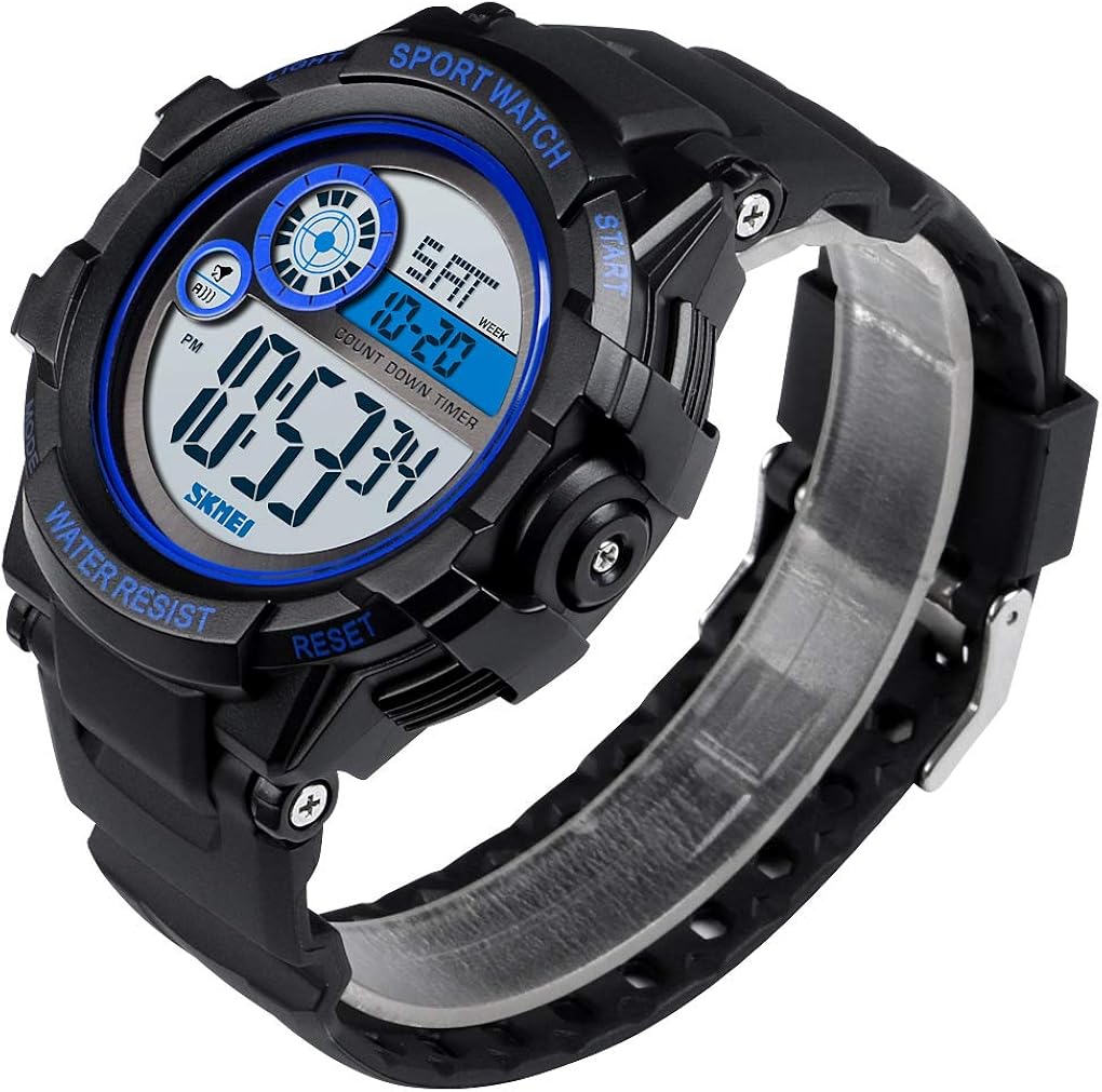 クリアランスバーゲン 期間限定開催 腕時計 スポーツウォッチ カウントダウンタイマー デジタル 人気 リストウォッチ ソフト 快適 防水 プラスチック 腕時計 メンズ 人気トレンド Carlavista Com