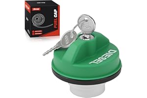 Locking Fuel Gas Cap Compatible with Chevy Dodge Ford GMC Vehicle Silverado Express C3500 K3500, Ram 3500 W350 D350, F250 E35