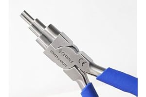 German Heavy Duty - 6-in-1 Bail-Making Pliers, Loop Sizes 2 – 9 Millimeters, Jewelry Making Supplies with Non-Slip Comfort Gr