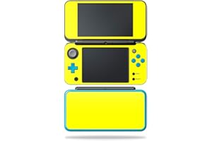 MightySkins Skin Compatible with Nintendo New 2DS XL - Solid Yellow | Protective, Durable, and Unique Vinyl Decal wrap Cover 