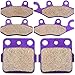 ECCPP Brake Pads Fits for Yamaha YFZ450 YFZ 450 S/T 2004 2005, FA135 FA165 FA84 Front and Rear Brake Pads