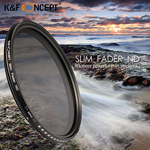 K&F Concept Slim Fader ND Filter 46mm Verstellbar Graufilter 46mm Variabler Vario ND ND2-ND400 Filter 46mm mit Kamera… – Bild 4