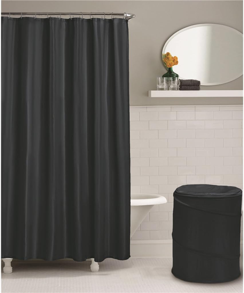 Amazon バスルームガードポリエステルファブリックシャワーカーテン防カビ防水簡単に自然染料を染める無料シャワーカーテンフック Color A Size 150x180cm シャワーカーテン ホーム キッチン オンライン通販