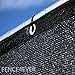 Fence4ever 6' x 50' 3rd Gen Black Fence Privacy Screen Windscreen Shade Fabric Mesh Netting Tarp (Aluminum Grommets)