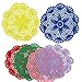 YoCosii 6pcs Doilies Cloth Lace Crochet Doilies Doilies for Tables Table Place Mats Placemats for Kitchen Coasters Doilies Round Handmade Crochet Cotton Lace Glass Bowl Dish Dining Table Mats 8 Inch
