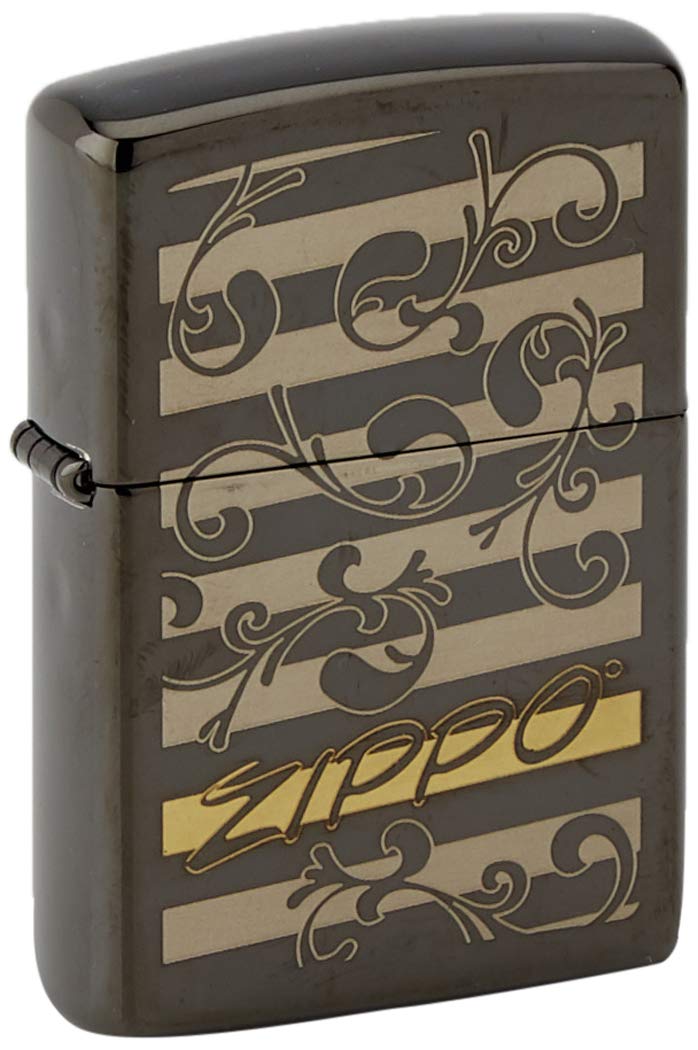 Zippo 60001857 Lighters, Brass, Black Ice, Single