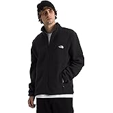 The North Face Men's Yumiori Full Zip Jacket Lightweight Fleece Coat with Embroidered Logo, Secure Zip Pockets