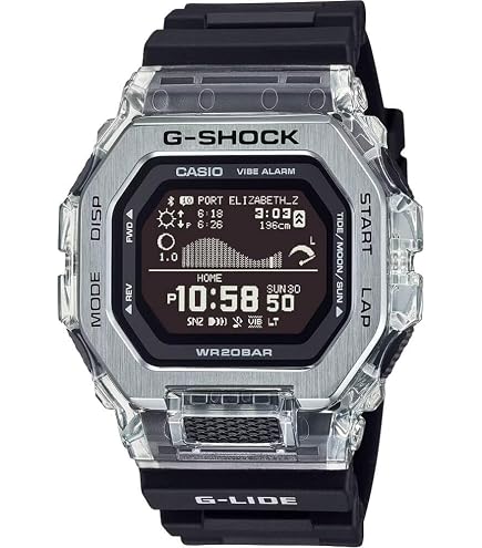 Amazon.com: G-Shock GBX100-7 Black/White One Size : Clothing