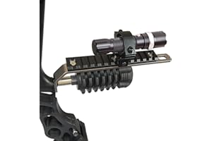 - QI HUO JU - Archery Bow Flashlight Mount Universal Bowfishing Light Mount Stabilizer Holder for Compound Bow Outdoor Hunting Shooting Accessories