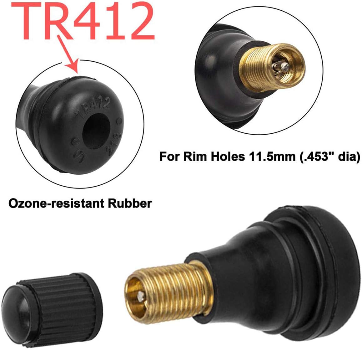 D/&eacute;monte Valve Pneu 4-1 Outil de R/&eacute;paration de Valve de Pneu Valve Core 10pcs TR412 CAILI 23Pcs Demonte Valve Pneu Outil Valve Core Remover pour Voiture Remplacement Tire Repair Kit