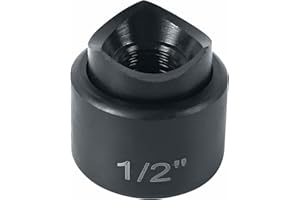 AMZCNC 1/2" Conduit Punch and Die for Hydraulic Knock Out Driver 7/16"-20UN Thread ((Conduit Hole Size) 1/2")(Actual Hole Size: 0.89")