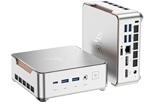 KAMRUI Pinova P2 Mini PC, AMD Ryzen 4300U(Beats 3500U/3200U/N150,Up to 3.7 GHz) Mini Computers, 16GB RAM 512GB SSD Mini Desktop Computers, Triple 4K Display/HDMI+DP+Type-C/WiFi/BT for Home/Business