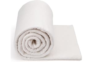 KAQRHFT Natural Cotton Batting, Cotton Quilting Batting, 47 x 59 Inch Natural Cotton Quilt Batting for Quilts, Light Weight Purely Natural All Season Quilt Batting for Sewing Handmade Quilts