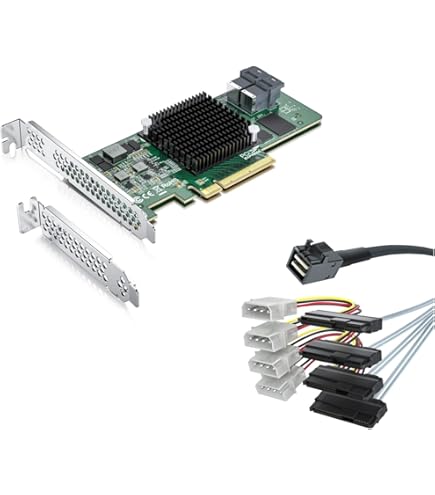 SALIA ページ Amazon.com: 10Gtek SFF-8644 to SFF-8088 Mini SAS HD Cable, 6Gbps