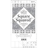 Studio 180 Designs | Deb Tucker&rsquo;s | Square Squared Quilting Tool &ndash; All-in-One Diamond Square Ruler for Accurate Units, Trim Down Section, Center Square Template, Step-by-Step Instructions &ndash; 6&frac12;&rdquo; x 12&rdquo;