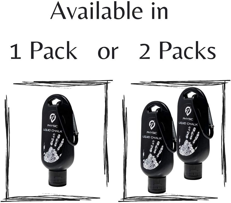 EVMT Brands Physic Liquid Chalk for Weightlifting, Gymnastics, Rock Climbing, and Dancing. Experience a Stronger Grip and Better Results with Sweat Resistant and Long Lasting Gym Chalk. : Sports & Outdoors
