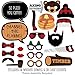 Big Dot of Happiness Lumberjack - Channel the Flannel - Buffalo Plaid Photo Booth Props Kit - 20 Count