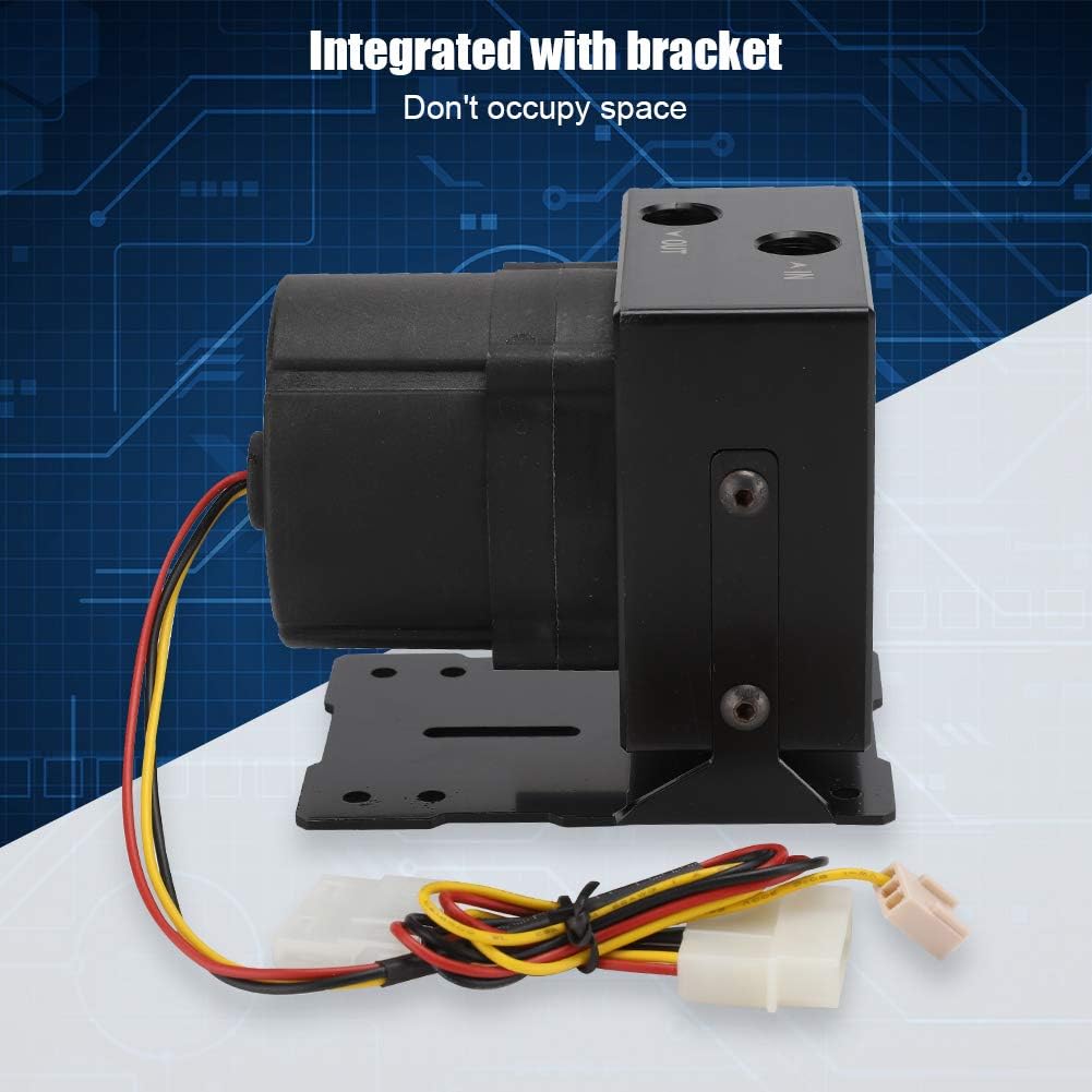 VBESTLIFE Computer Water Cooling Pump, DC 12V 1.8A Integrated PC Water Pump with Bracket for 1200L / H Flow - Image 5