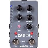 MOOER CAB X2 Stereo Cab Simulator Pedal Dual Footswitch &amp; IR Loader | 14 Preset Slots, Software Editor, Stereo Output, Authentic Amp Tone, for Guitar/Bass, Live &amp; Studio