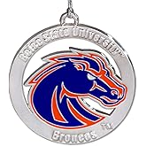 Fan Frenzy Gifts NCAA Boise State Broncos 2" Silver Ornament