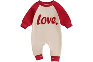 FYBITBO Infant Baby Boy Girl Clothing Santa Long Sleeve Jumpsuit Romper Newborn First Christmas Outfit One Piece Clothes