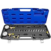 KTTOOL Universal Brake Oil Pressure Gauge Set, 0-3500 PSI Car ABS Hydraulic Oil Pressure Gauge, Brake System Test Gauge, Serv