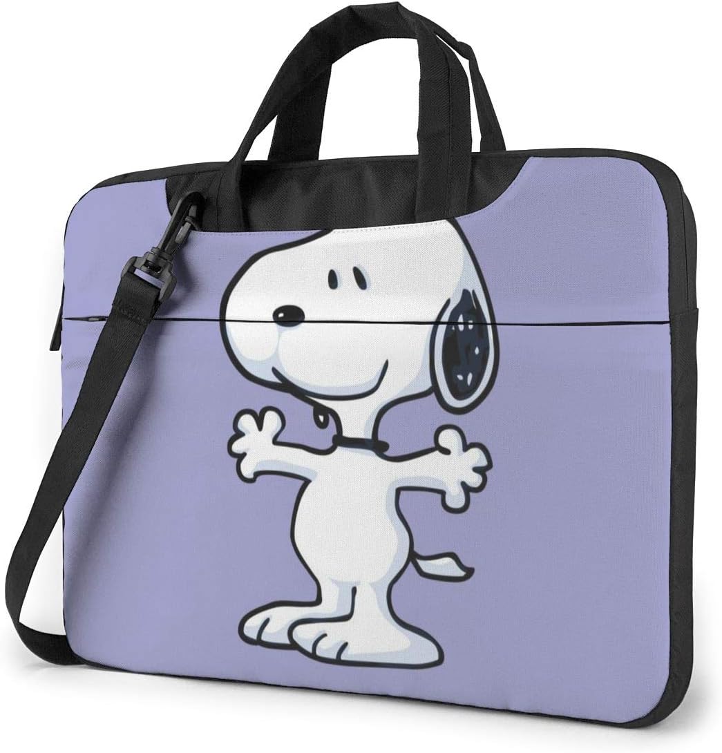 15.6 Inch Laptop Bag Snoopy Laptop Briefcase Shoulder Messenger Bag Case Sleeve