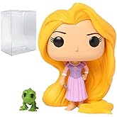 POP Disney Princess: Tangled - Rapunzel & Pascal Funko Vinyl Figure (Bundled with Compatible Box Protector Case), Multicolor, 3.75 inches