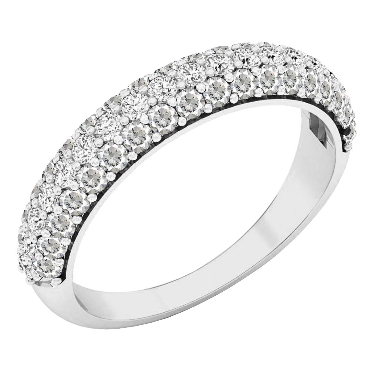 Dazzlingrock Collection 18K Round Lab Created White