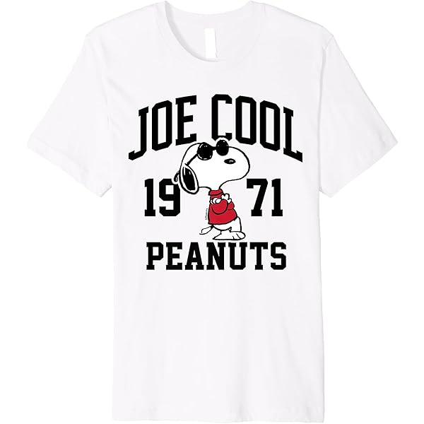 Amazon.com: Womens Peanuts - Snoopy Joe Cool 1971 V-Neck T-Shirt