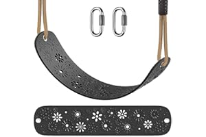 SELEWARE Swing Set Accessories Kids Swing Seat with Adjustable Rope Backyard Swingset Replacement for Both Indoor and Outdoor use Stylish Design Support 500 lbs