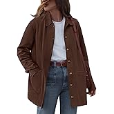 BTFBM Faux Suede Jacket Women Fall Fashion 2026 Leather Jackets Long Sleeve Button Down Winter Coats Shackets Outerwear