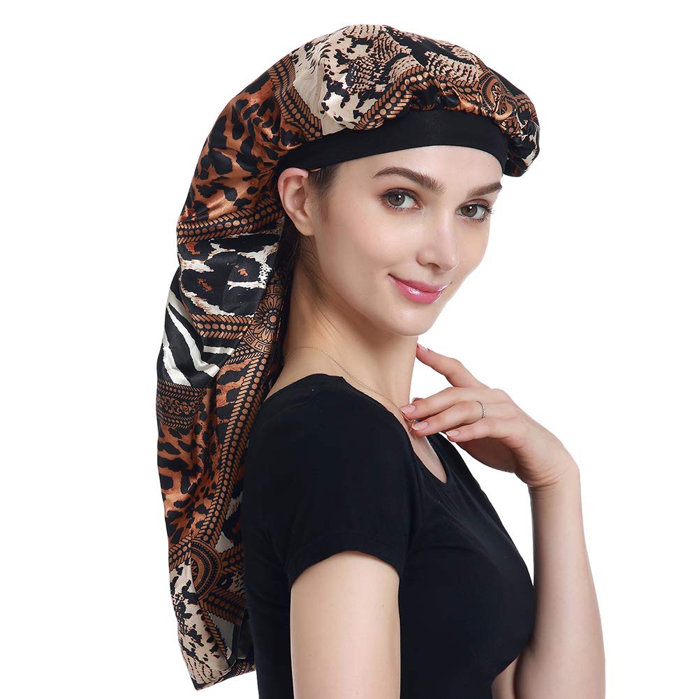 Natural Hair Bonnet Hair Cover for Sleeping Satin Head Scarf