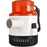SEAFLO 01 Series 3700 GPH Bilge Pump &ndash; 12V, 1-1/2" Outlet, Marine Submersible Pump with Anti-Airlock Protection, CE &amp; Rohs Certified, 4-Year Warranty | Reliable for Boats and Marine Applications
