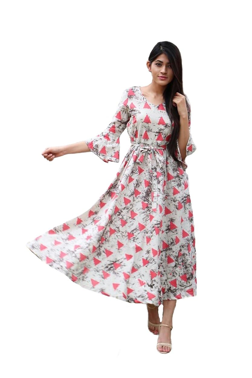 jiyan fashion women's cotton maxi kurta