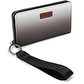Wrangler Black Wallet for Women Wristlet Wallets, Card Cases & Money Organizers Large Capacity Phone Clutch Wallet Ladies Female Credit Card Cash Travel Wallets with ID Window WG119-W0013BK
