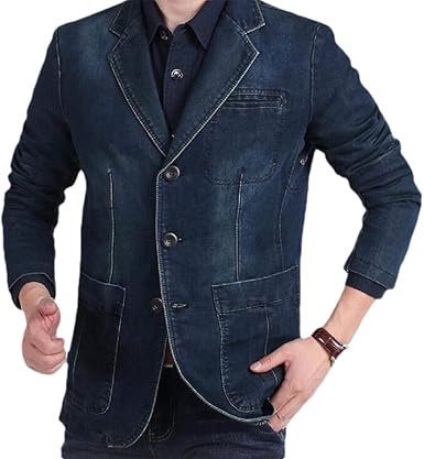 men's denim sport coat blazer