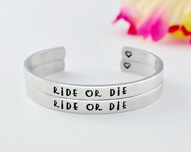 Amazon Com Ride Or Die Hand Stamped Aluminum Copper Brass