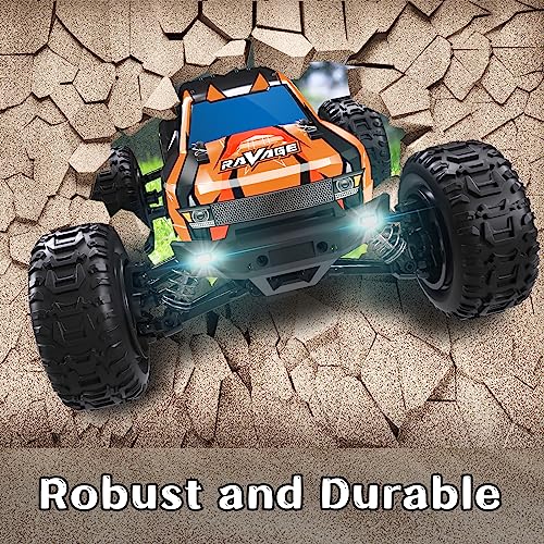 Loolinn | High-Speed Remote Control Car for Kids Gift - Hobby Grade, Top Speed 30 Km/h, Durable, 1:16 Scale RC Car, Adjustable Speed, Off-Road, All Terrain, 4WD - Gift Toys for Boys Girls and Adults
