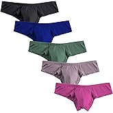 Faringoto Men's Brief Bikini U Convex Half Hip Briefs Low Rise Modal Shorts