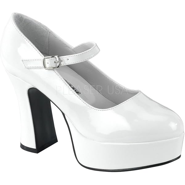 Amazon.com: Funtasma by Pleaser Women's Platform Mary Jane,White