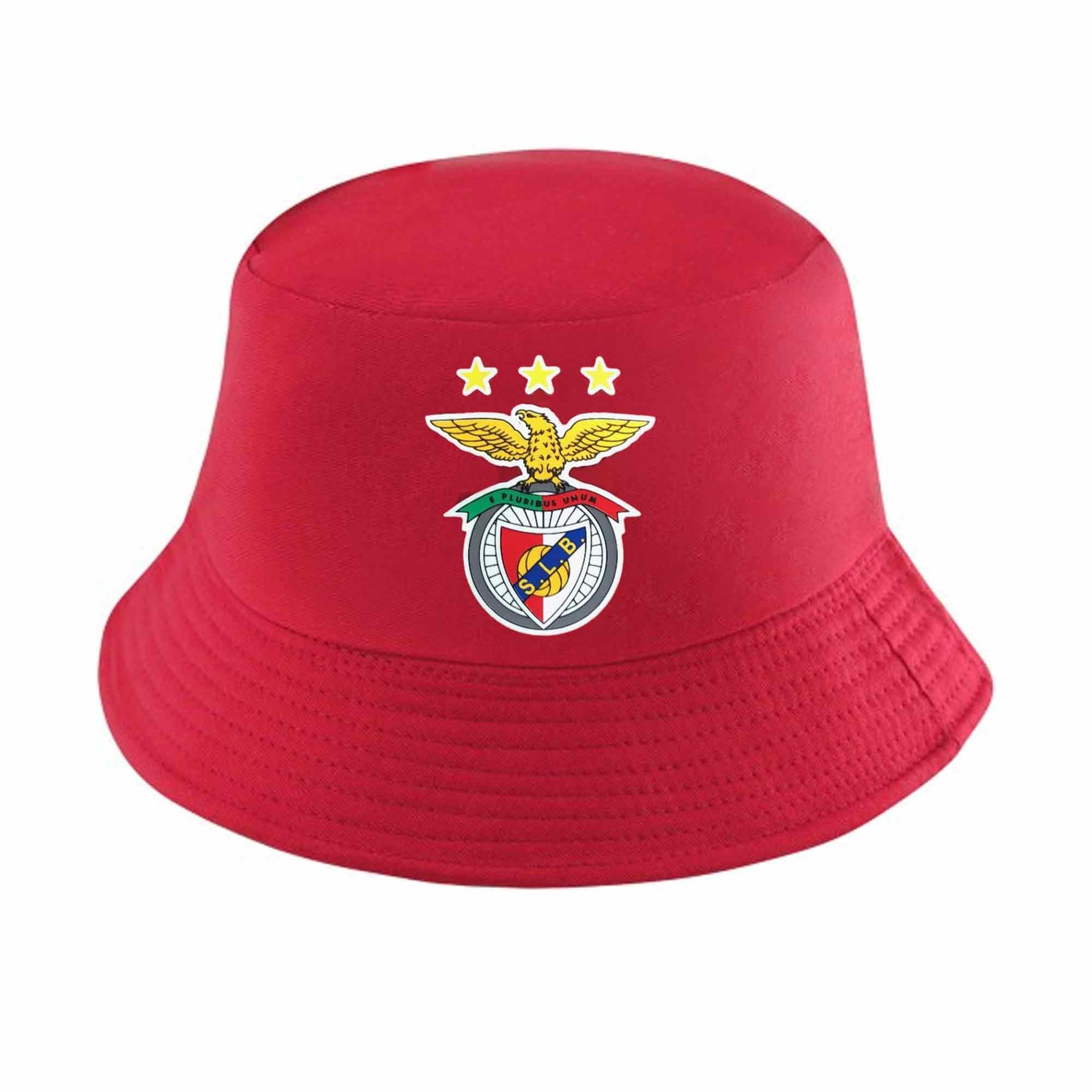 GIFTS 4 ALL Official SL Benfica Bucket Hat, Adults Benfica Sun Hat, Benfica Football Crest Fans Bucket Hat, Benfica Crest Sun Hat Red